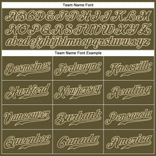 Load image into Gallery viewer, Custom Olive Olive-Cream Authentic Salute To Service Baseball Jersey
