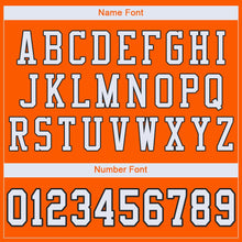 Load image into Gallery viewer, Custom Orange White-Black Mesh Authentic Football Jersey - Fcustom
