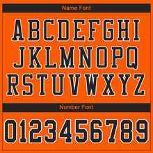 Load image into Gallery viewer, Custom Orange Black-White Mesh Authentic Football Jersey - Fcustom
