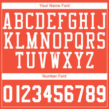 Load image into Gallery viewer, Custom Orange White Round Neck Suit Basketball Jersey - Fcustom
