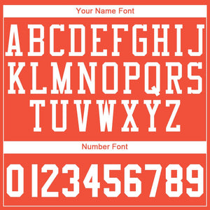 Custom Orange White Round Neck Suit Basketball Jersey - Fcustom