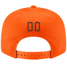 Load image into Gallery viewer, Custom Orange Brown-White Stitched Adjustable Snapback Hat
