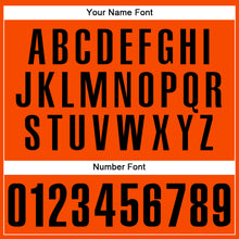Load image into Gallery viewer, Custom Orange Black Authentic Baseball Jersey
