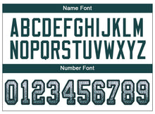 Load image into Gallery viewer, Custom White Midnight Green-Black Mesh Drift Fashion Football Jersey
