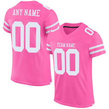 Load image into Gallery viewer, Custom Pink White Mesh Authentic Football Jersey - Fcustom
