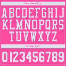 Load image into Gallery viewer, Custom Pink White Round Neck Basketball Jersey - Fcustom
