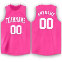 Load image into Gallery viewer, Custom Pink White Round Neck Basketball Jersey - Fcustom
