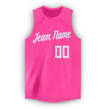 Load image into Gallery viewer, Custom Pink White Round Neck Basketball Jersey - Fcustom
