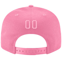 Load image into Gallery viewer, Custom Pink Pink-White Stitched Adjustable Snapback Hat
