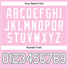 Load image into Gallery viewer, Custom Light Pink White-Black Authentic Throwback Basketball Jersey
