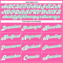 Load image into Gallery viewer, Custom Pink White Pinstripe White-Kelly Green Authentic  Basketball Jersey
