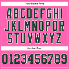 Load image into Gallery viewer, Custom Pink Green-White Authentic Throwback Basketball Jersey
