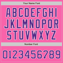 Load image into Gallery viewer, Custom Pink Purple-White Authentic Baseball Jersey
