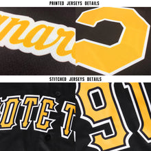 Load image into Gallery viewer, Custom Black Together Since Baseball Jersey

