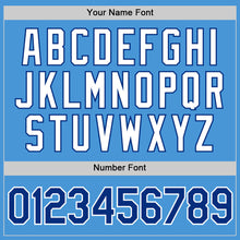 Load image into Gallery viewer, Custom Powder Blue Royal-White Performance T-Shirt
