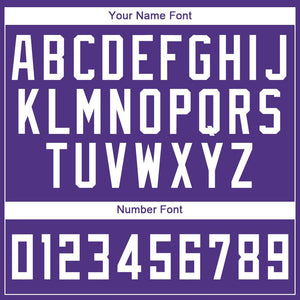 Custom Purple White Round Neck Suit Basketball Jersey - Fcustom