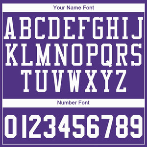 Custom Purple White Round Neck Basketball Jersey - Fcustom
