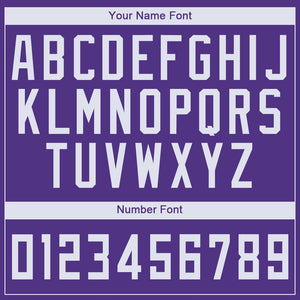 Custom Purple White V-Neck Basketball Jersey - Fcustom
