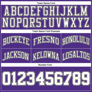 Custom Purple White-Black Authentic Throwback Basketball Shorts