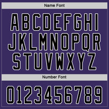 Load image into Gallery viewer, Custom Purple Black-Gray Hockey Jersey
