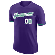Load image into Gallery viewer, Custom Purple White-Kelly Green Performance T-Shirt

