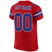 Load image into Gallery viewer, Custom Red Royal-White Mesh Authentic Football Jersey - Fcustom
