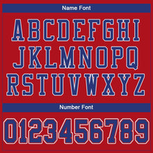 Load image into Gallery viewer, Custom Red Royal-White Mesh Authentic Football Jersey - Fcustom
