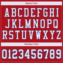 Load image into Gallery viewer, Custom Red White-Royal Mesh Authentic Football Jersey - Fcustom
