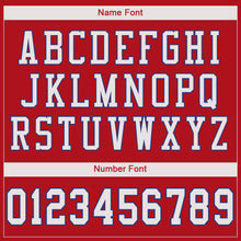 Load image into Gallery viewer, Custom Red White-Royal Mesh Authentic Football Jersey - Fcustom
