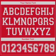 Load image into Gallery viewer, Custom Red White V-Neck Basketball Jersey - Fcustom
