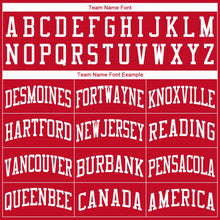 Load image into Gallery viewer, Custom Red White Round Neck Basketball Jersey - Fcustom
