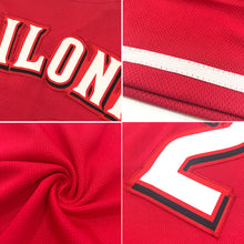 Load image into Gallery viewer, Custom Red White-Gold Authentic Baseball Jersey
