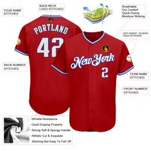 Load image into Gallery viewer, Custom Red White-Royal Authentic Baseball Jersey
