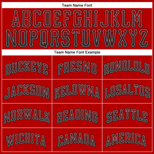 Custom Red Black-Gray Authentic Drift Fashion Baseball Jersey