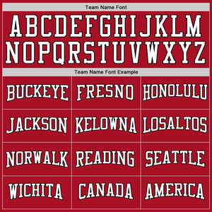 Custom Stitched Red White-Black Sports Pullover Sweatshirt Hoodie