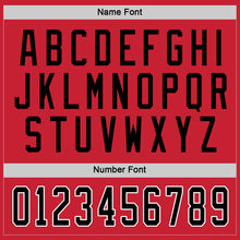 Load image into Gallery viewer, Custom Red Black-White Hockey Jersey

