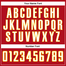 Load image into Gallery viewer, Custom Red White-Gold Authentic Baseball Jersey
