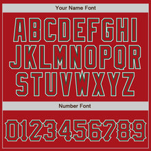 Load image into Gallery viewer, Custom Red Red-Kelly Green Authentic Baseball Jersey
