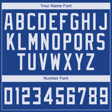 Load image into Gallery viewer, Custom Royal White Round Neck Basketball Jersey - Fcustom
