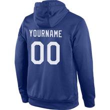 Load image into Gallery viewer, Custom Stitched Royal White-Red Sports Pullover Sweatshirt Hoodie

