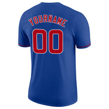 Load image into Gallery viewer, Custom Royal Red-White Performance T-Shirt
