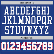 Load image into Gallery viewer, Custom Royal White-Red Authentic Throwback Basketball Jersey
