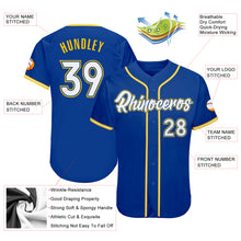 Load image into Gallery viewer, Custom Black White-Light Blue Authentic Baseball Jersey
