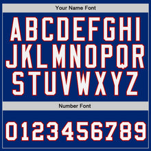 Load image into Gallery viewer, Custom Royal White-Red Authentic Baseball Jersey
