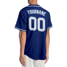Load image into Gallery viewer, Custom Royal White-Light Blue Authentic Baseball Jersey
