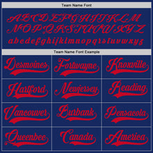 Load image into Gallery viewer, Custom Royal Red Hockey Jersey
