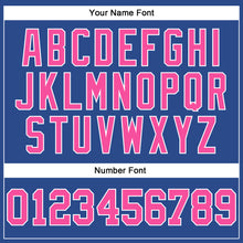 Load image into Gallery viewer, Custom Royal Pink-White Authentic Throwback Basketball Jersey

