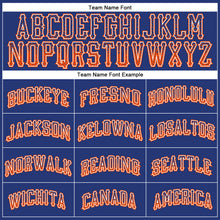 Load image into Gallery viewer, Custom Royal Orange-White Authentic Drift Fashion Baseball Jersey
