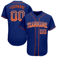Load image into Gallery viewer, Custom Royal Orange-White Authentic Drift Fashion Baseball Jersey
