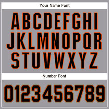 Load image into Gallery viewer, Custom Gray Black Orange-Old Gold Baseball Jersey
